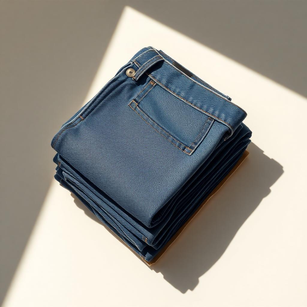 Denim and shopping bag